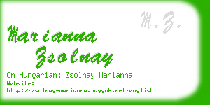 marianna zsolnay business card